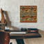 Art mural en verre acrylique 12 po x 12 po «Patchwork Lodge And Cabin» par Art Licensing Studio