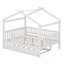 Lit maison avec lit gigogne-406374378