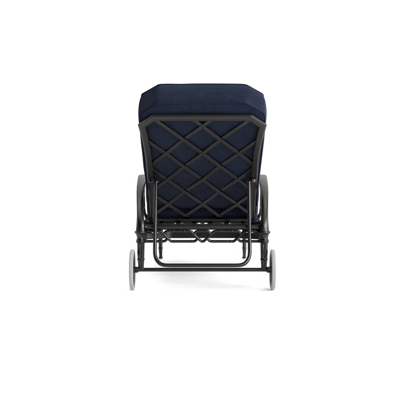 Calcutta Outdoor Chaise Lounge, Fusion Neptune, Textured Pewter