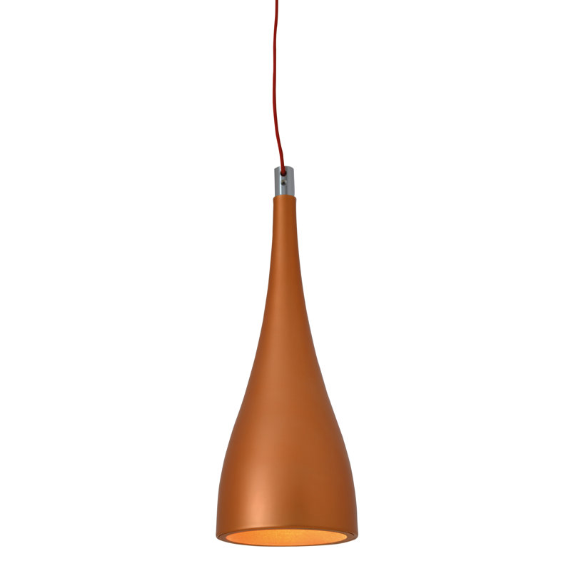 Lima 1 - Light LED Teardrop Pendant, Copper
