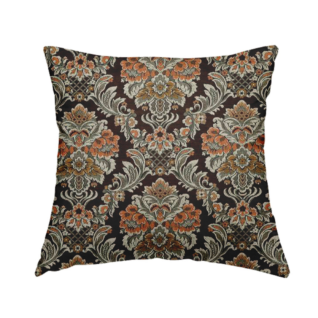 Shamus Damask Square Throw Cushion