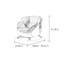 Chaise berçante décontractée simple et moderne