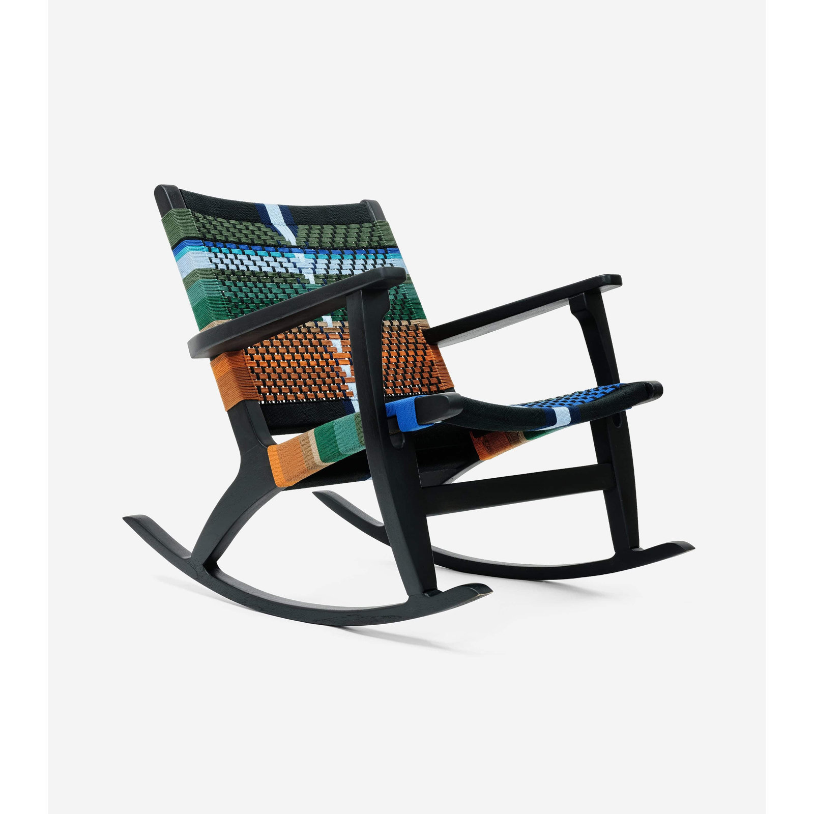 Masaya Rocking Chair, Manille Mot Mot, Black