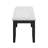 Contemporary Upholstered Bench With Gray Upholstery And Black Finish For Home Comfortable Legs Grey Living Room