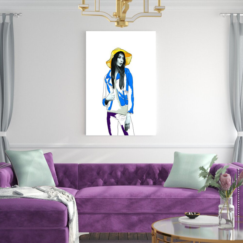 Illustration de mode - impression, H 48 po x l 32 po