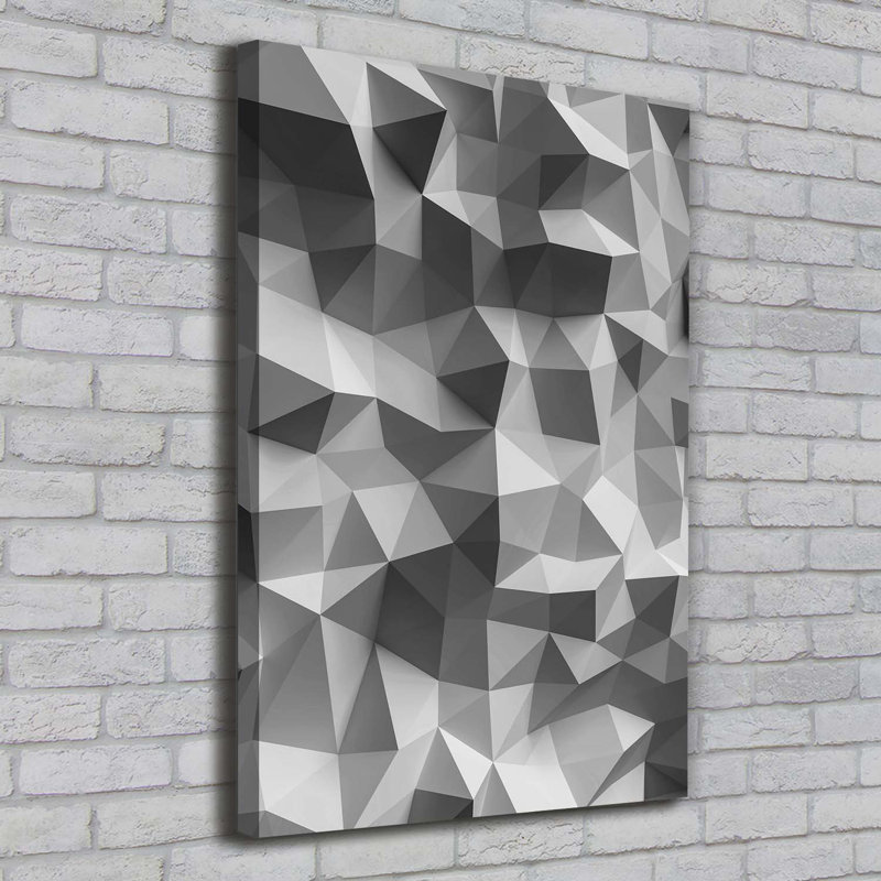 Abstraction Triangles - Wrapped Canvas Print