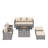 Samya 7 - Person Outdoor Conversation Sets All-Weather Firepit Seating Group With Cushions-101754887