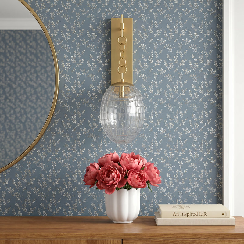 Akio Armed Sconce, Aged Brass