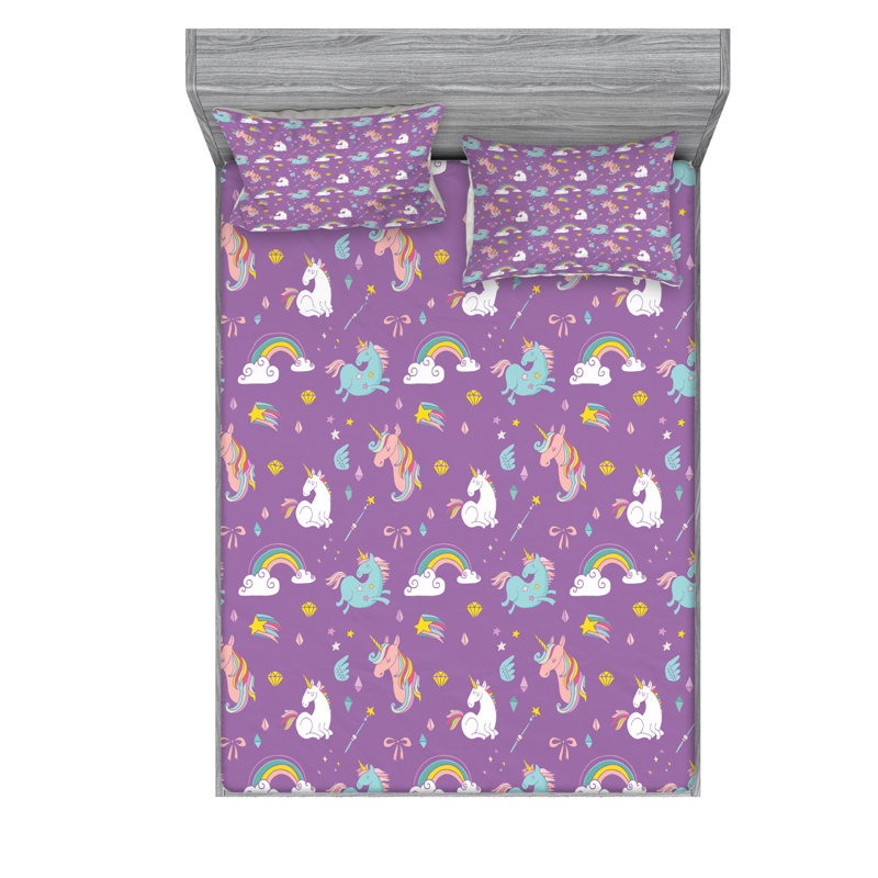 Microfiber Sheet Set, Queen Sheet Set + Fitted Sheet + 2 Pillowcases