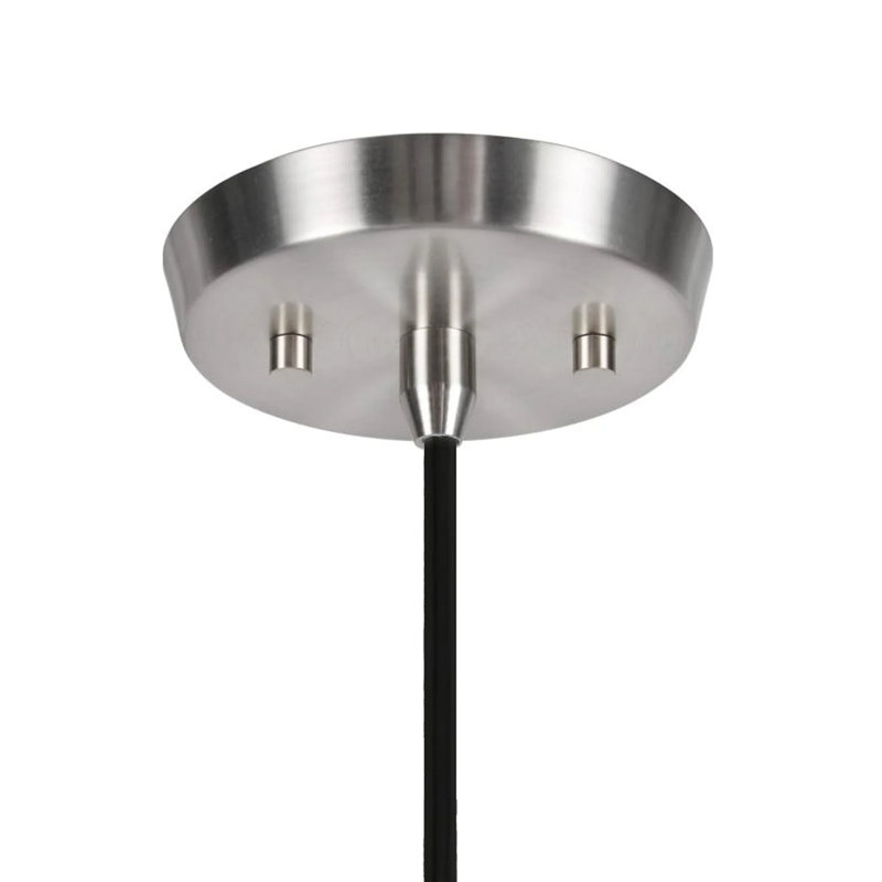 Bianca 1 - Light Satin Nickel Single Pendant, Butter Creme