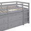 Lit mezzanine simple avec bureau d'écriture rétractable et 4 tiroirs, parfait pour une utilisation compacte et multifonctionnelle dans les petites pièces-1831882810-1831882809