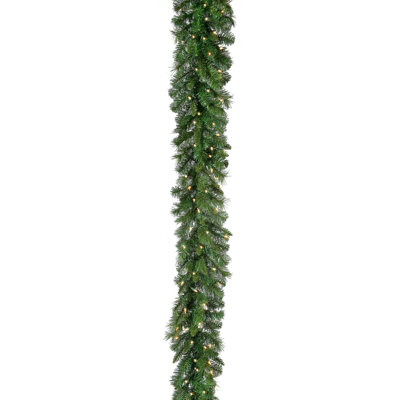 9'x10" Lit New Zealand Pine Garland