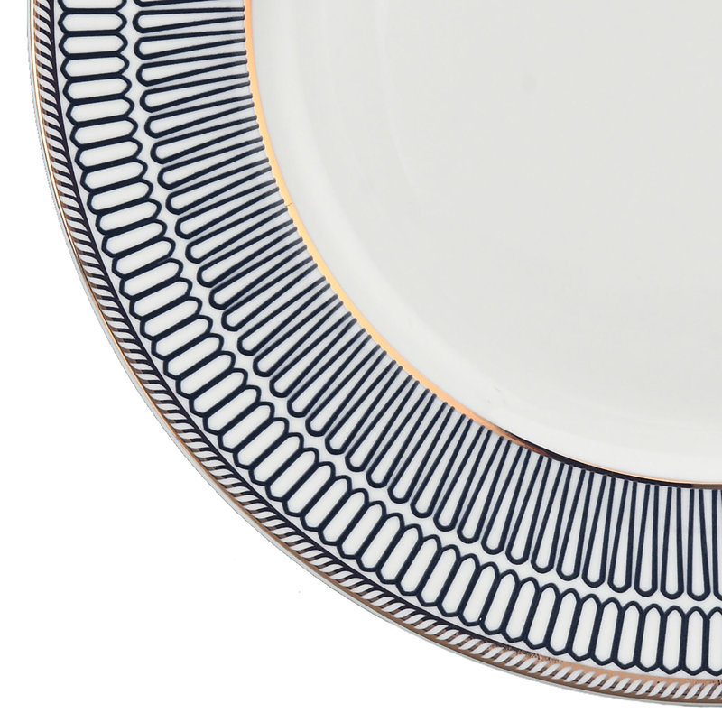 Assiette à dessert en porcelaine 7,5 po Siep, ensemble de 4