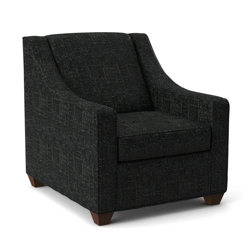 Phillips Upholstered Accent Chair, Montana Walnut, Connelly Crow