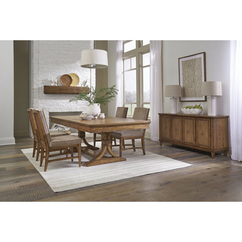 Brokaw Dining Set, 6 pièces: table, 4 chaises, buffet