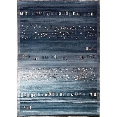 Tapis décoratif bleu clair Latisha sud-ouest
