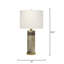Lampe de table Rivet Vélin, gris