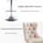 Upholstered Tufted Swivel Velvet Bar Stools (Set of 2)-969653819