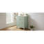 Meuble-lavabo 24 po avec lavabo, une armoire avec porte à fermeture douce, 3 tiroirs à fermeture douce, poignées en métal rétro