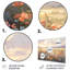 Corail beige prairie sauvage - ensemble de reproductions d'art mural en métal floral