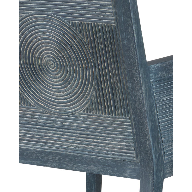 Santos Vintage Armchair, Barrett Dusk, Gray Polyester Blend, Blue