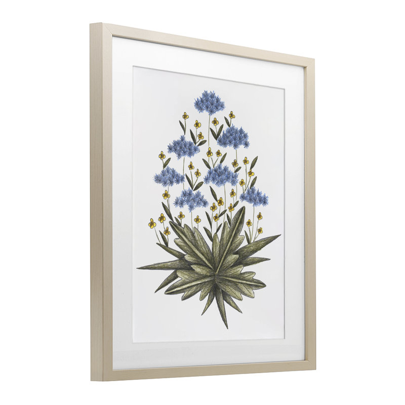 «Where Wild Flowers Bloom», reproduction encadrée sous verre, conception de Cecilia Battaini, H 16 po x l 13 po
