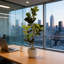 Arbre de figuier artificiel 6 pi avec pot en plastique noir, plante d'intérieur artificielle Real Touch, faux arbre de figuier réaliste pour la décoration de coin de bureau à domicile