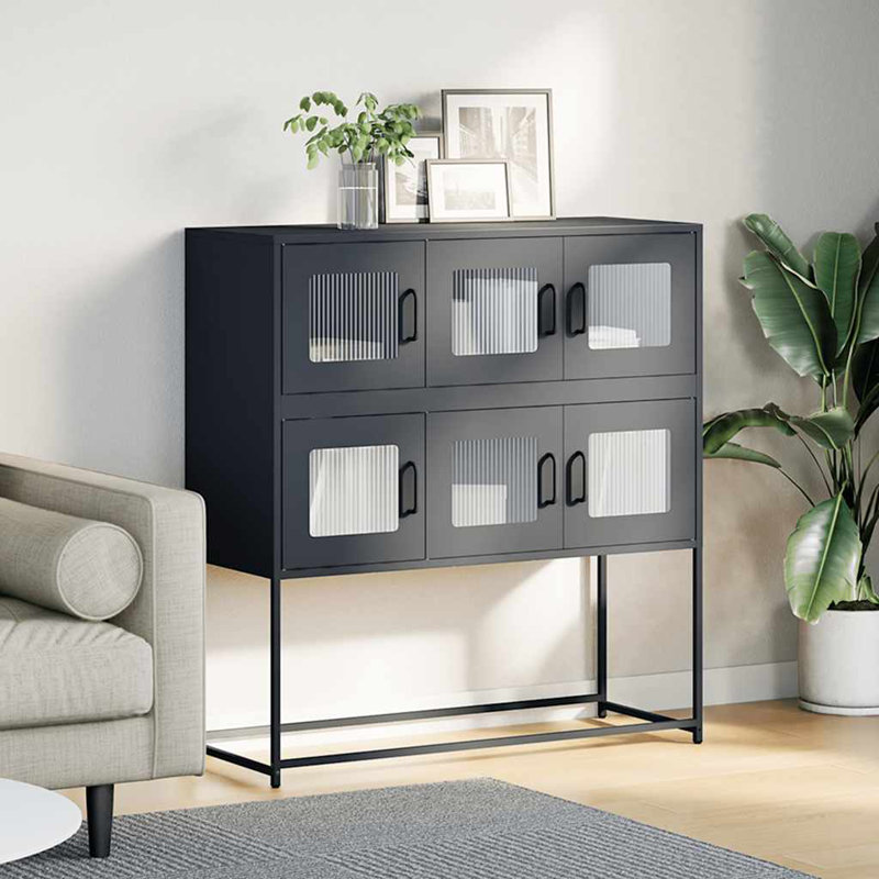 Sideboard 100.5X39x107 Cm Cold-Rolled Steel, Anthracite