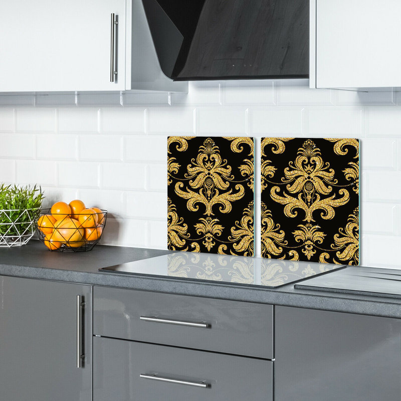 Marlatt Modern Abstract En Pattern Chopping Board, 30cm L x 52cm W