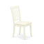 Ensemble de table de salle à manger 5 pièces comprenant une table de cuisine ronde avec piédestal et 4 chaises en lin, blanc lin-631015544-631015543