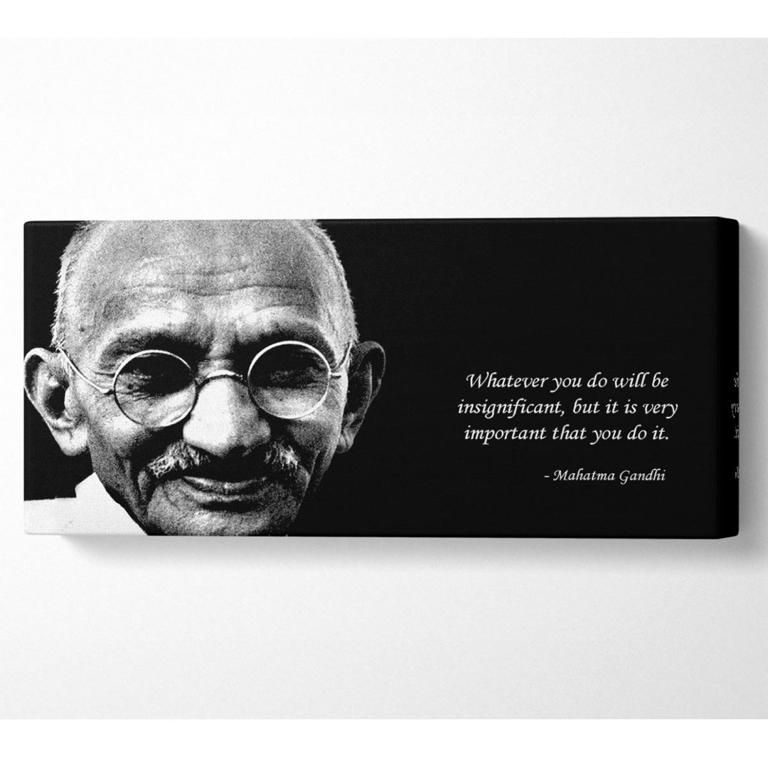 Motivationszitat Gandhi Do It