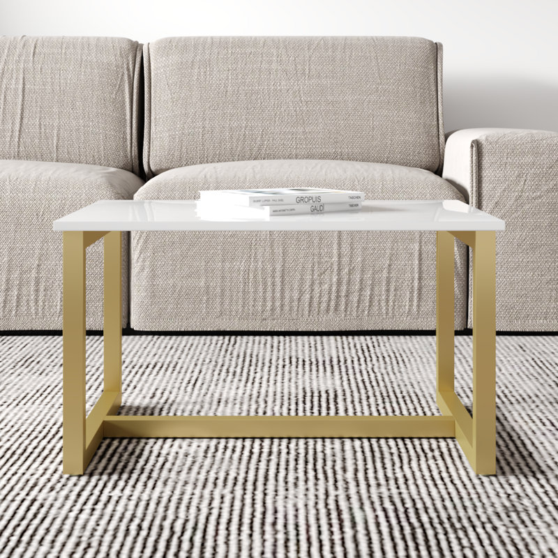 Table basse 31,5 po Emiliee, Blanc