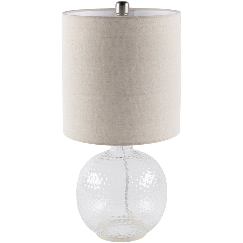 Lampe de table transparente 21 po Leftwich