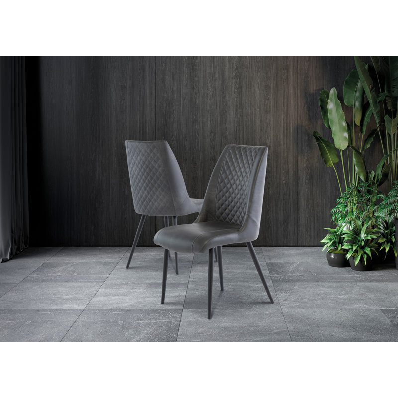 Tolchester 45cm H Upholstered Side Chair in Grey