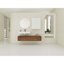 Meuble-lavabo mural spacieux et élégant avec lavabo en résine durable et nombreuses options de rangement