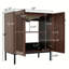 Charmant meuble-lavabo avec un design innovant et un grand espace de rangement