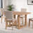 Transitional Dining Table Natural Wood Rectangle Trestle Base-1601317879