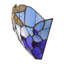 Applique murale en verre coloré style libellule Tiffany