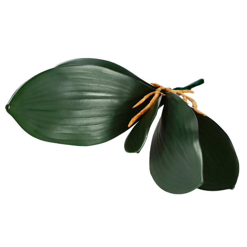 12" Artificial Phalaenopsis Orchid Leaf Plant