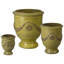 Anduze 27 in. French Yellow Ceramic Round Planter (27 in. L x 27 in. W x 31 in. H) with Drainage Hole