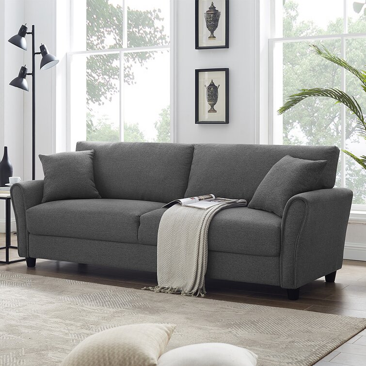 83.46" Flared Arm Sofa