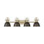Ensemble de meuble-lavabo 4 lumières Brynnan-107150013-107150010