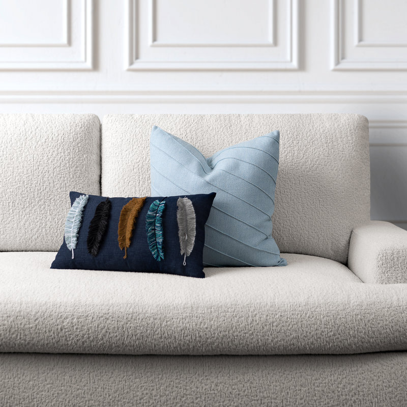 Uplift Indoor/Outdoor Pillow Cover & Insert, Blue, 20" H x 20" W, Square