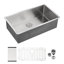 33X19x10"Undermount Single Bowl Stainless Steel Kitchen Sink-116492932