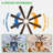66 Inch Large Ceiling Fan with Light, Modern 8-Blade Walnut and Wood Grain Indoor Outdoor Fans with Remote App Control Dimmable Light, Quiet DC Motor Reversible 6 Speed Timer-652494708-652494713-652494718