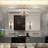 36X24inch Silver Bathroom Mirror With Brushed Gloss - Rectangular, Hd Reflection, Beveled Edge, , Easy To Hang Rectangular For Glossy Brushed, Image, No , Automatic Drainage, Simple Setup