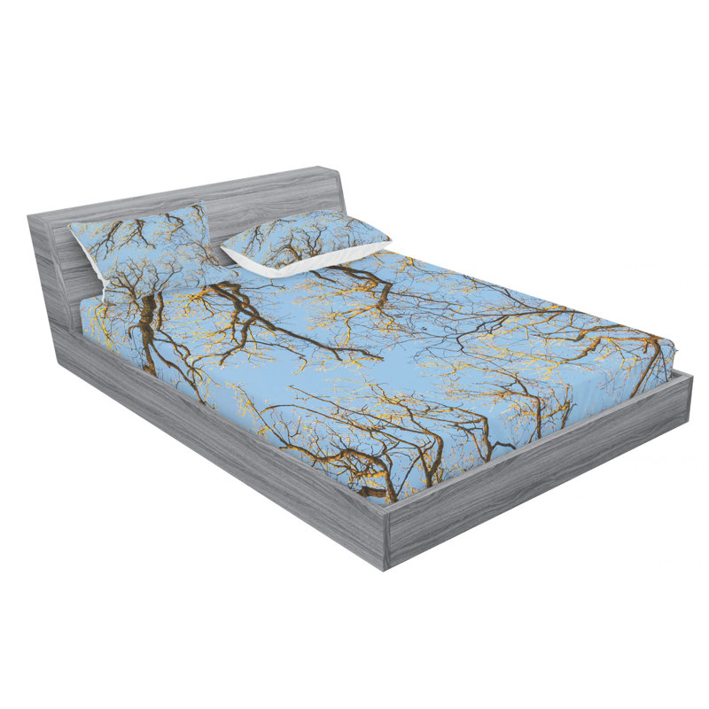 Microfiber Sheet Set, Queen Sheet Set with Fitted Sheet