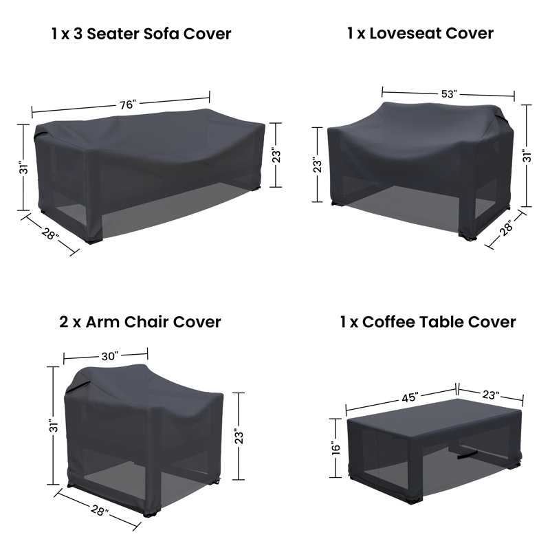 Ensemble de conversation en aluminium Brandtley