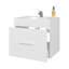 Ensemble de meuble-lavabo flottant 1 tiroir blanc avec lavabo-536061822