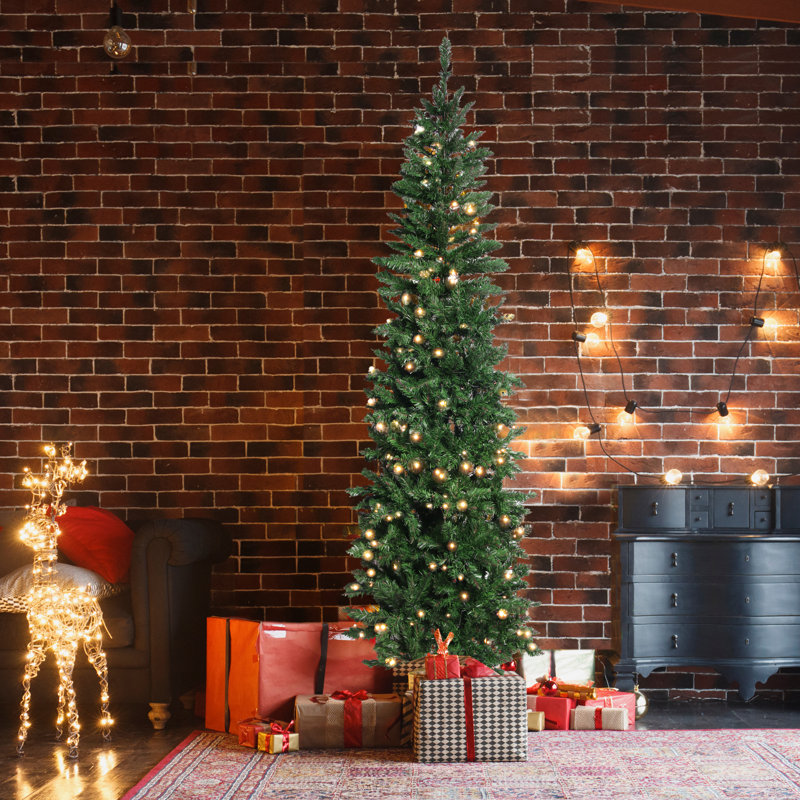 Arbre de Noël artificiel éclairé 6,5 pi